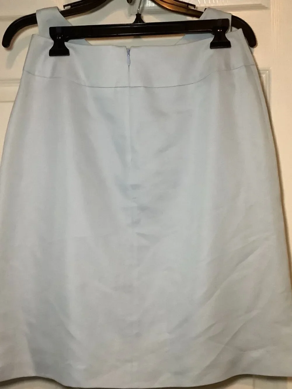 Harold's light blue two-piece skirt set